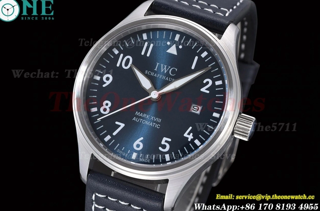LE Mark SS XVIII Dial MY8215 GDF Blue 40mm 0330